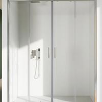 Porta doccia 170 cm h198 in cristallo nicchia