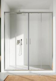Porta doccia 170 cm h198 in cristallo nicchia