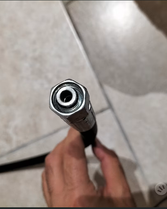 Tubo raccordo a maglia metallica 5/16" 350bar 59cm