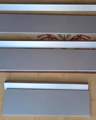 3 MENSOLE LEGNO-ALLUMINIO NUOVE