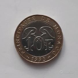 Moneta 10 F 1993 Principato di Monaco