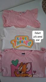 tris t-shirt o pantaloncini assortiti 