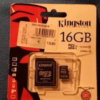 Kingston Micro SD 16GB Classe 10