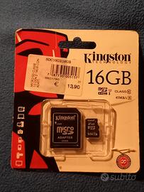 Kingston Micro SD 16GB Classe 10