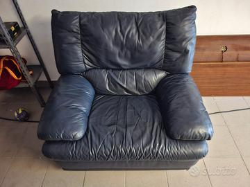 Poltrona in pelle per soggiorno