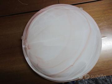 PLAFONIERA CON SFUMATURA ROSA DI 40 CM