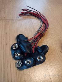 Set di connettori per batteria a 9 volt