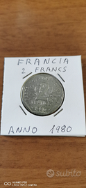 2 francs francesi anno 1980
