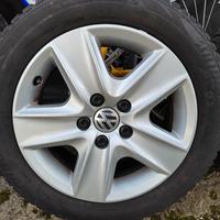 Cerchi 16" 5x112 VW + gomme invernali Bridgestone