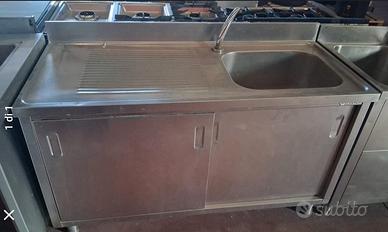 Lavandino in acciaio