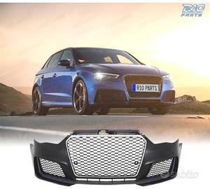 PARAURTI ANTERIORE AUDI A3 8V 12-16 LOOK RS3 PDC S