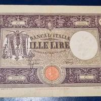 MILLE 1000 LIRE GRANDE M BARBETTI 12/12/1942