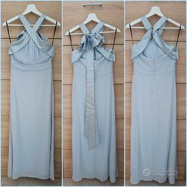 vestito da damigella azzurro taglia S