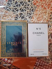 Profumi Chanel n 5 e Versace Eros
