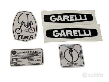 GARELLI GULP FLEX kit completo ADESIVI COLORE NERO