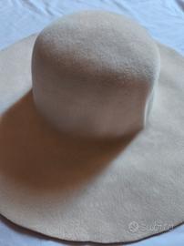 Cappello 100% feltro lapin bianco