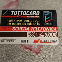 Scheda telefonica Diabolik 
