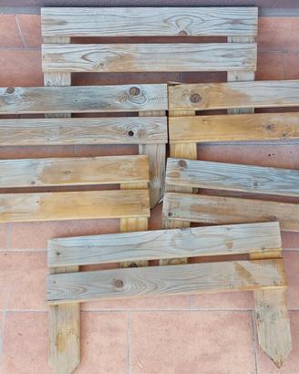 staccionate divisori in legno di pino