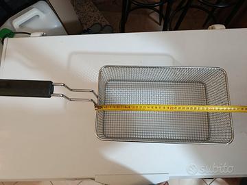 Cestello in acciaio per friggitrice (35 x 20x 13 c