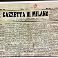 Antica #Gazzetta di Milano del 1870, Rara