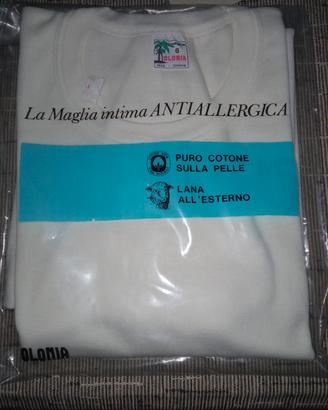 n.2 maglie intime girocollo uomo vintage 