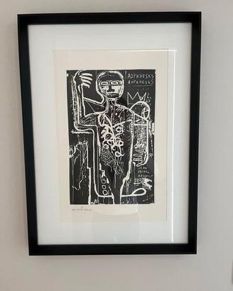Jean-Michel Basquiat incisione firmata