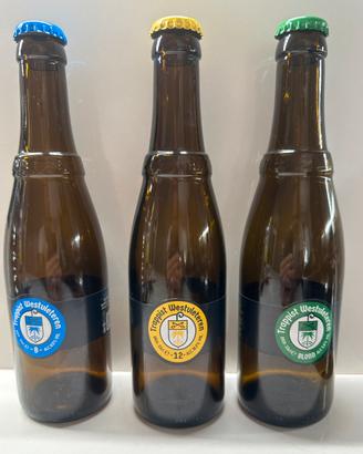 Bottiglie vuote birra Westvleteren (3 pezzi)