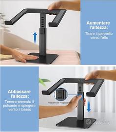 Supporto PC Portatile, Laptop Stand Ergonomico

