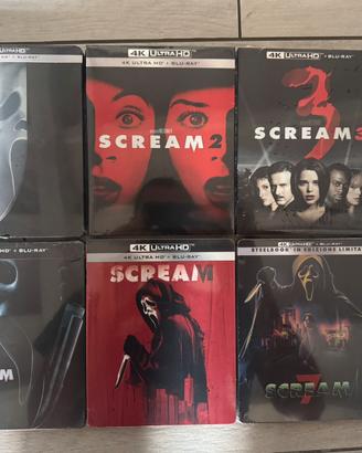 Scream saga blu ray 4K + Steelbook raro