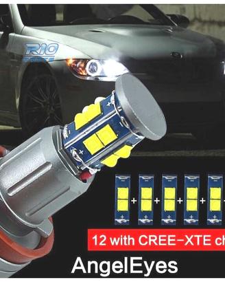 KIT LAMPADE OCCHI ANGEL LED 120W BMW E90 E92 X5 E7