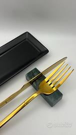 Set Poggiaposate in marmo