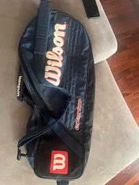 sacca porta racchette doppia cernira e tracolla