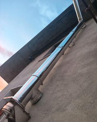 Canna fumaria doppia parete inox 150