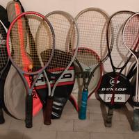 racchette da tennis e squash.