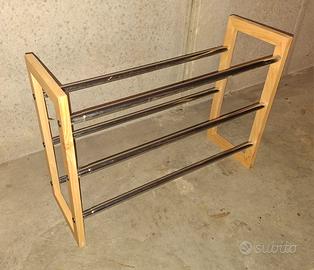 Scarpiera legno e acciaio estensibile
