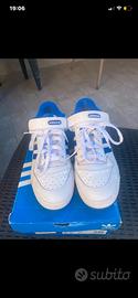 Scarpe Adidas bianche e blu usate 2volte