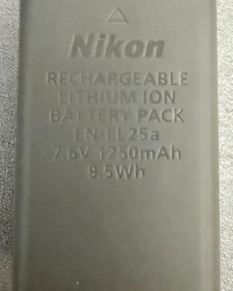 Batteria Nikon EN-EL25A per Z50II + caricabatterie