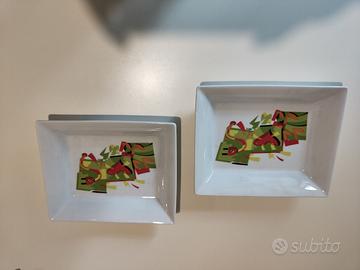 UGO NESPOLO piatti rettangolari firmati.