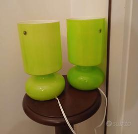 Coppia Lampade IKEA LYKTA VERDE+ Adesivi Originali