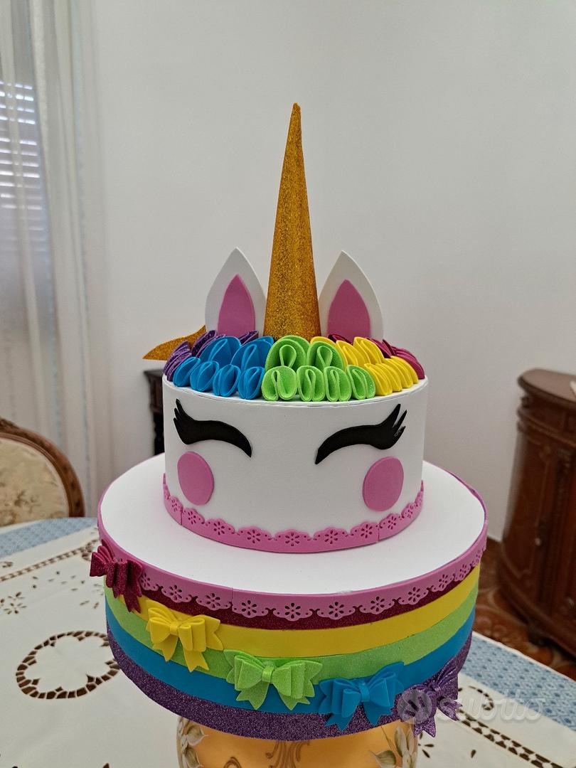 BARBIE UNICORNO cake topper compleanno torta personalizzata festa