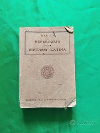 1941-  GIGLI - REPERTORIO DI SINTASSI LATINA