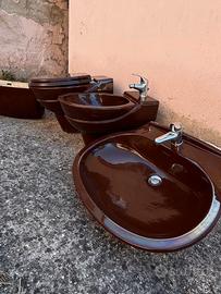 Set sanitari color cioccolato