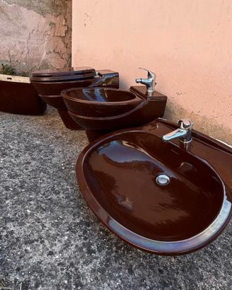 Set sanitari color cioccolato