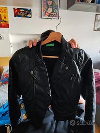 giacca in pelle bambino 140 cm