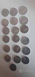 19 monete da 10 lire con la spiga. Annate diverse