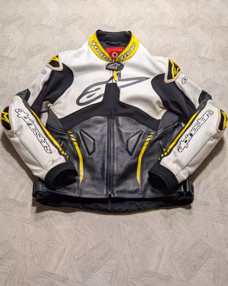 Giacca moto pelle Alpinestars Atem Tg 52
