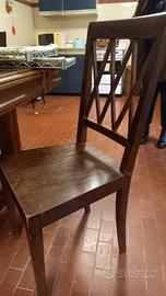 5 sedie in legno