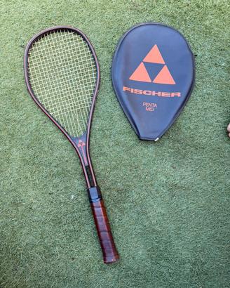 racchetta tennis autografata fischer penta mid 