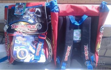 Beyblade metal fusion Zaino scuola sdoppiabile NEW