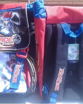 Beyblade metal fusion Zaino scuola sdoppiabile NEW